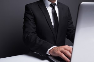 Man on computer